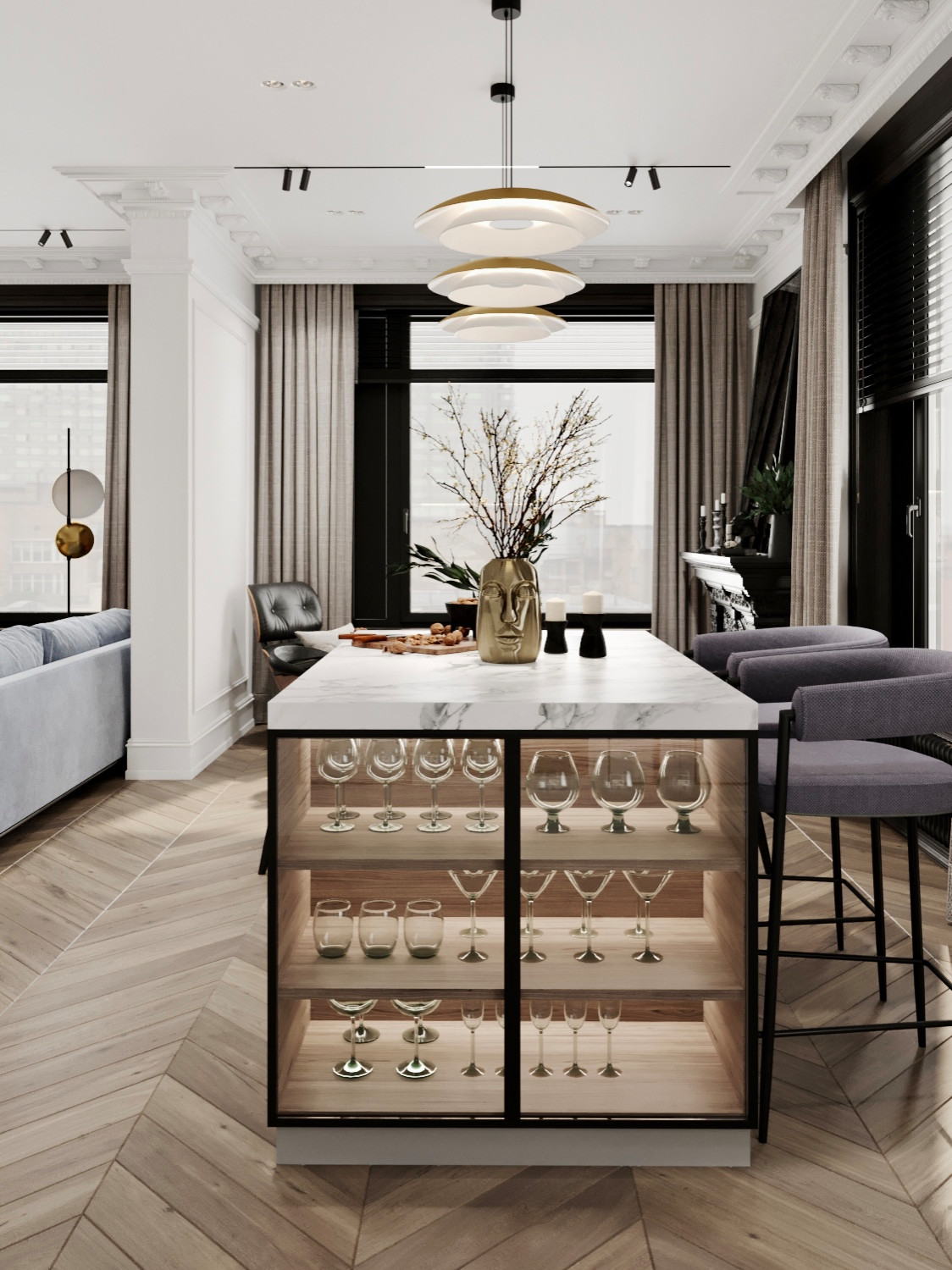 Квартира для сына дизайнера с отличным вкусом