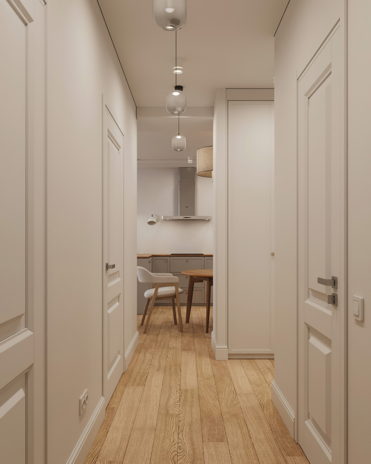 18. Clean 64 м². Прихожая