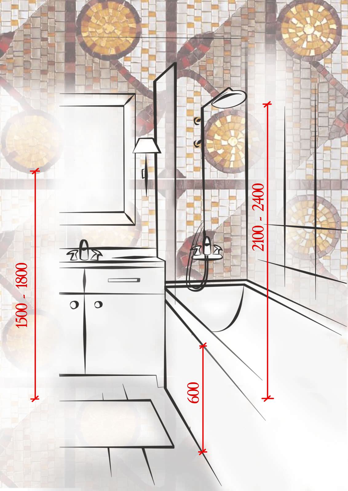 Эргономика ванной комнаты в цифрах и советах