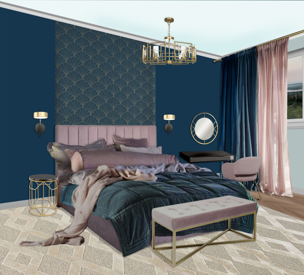 Обложка проекта: Спальня в арт-деко