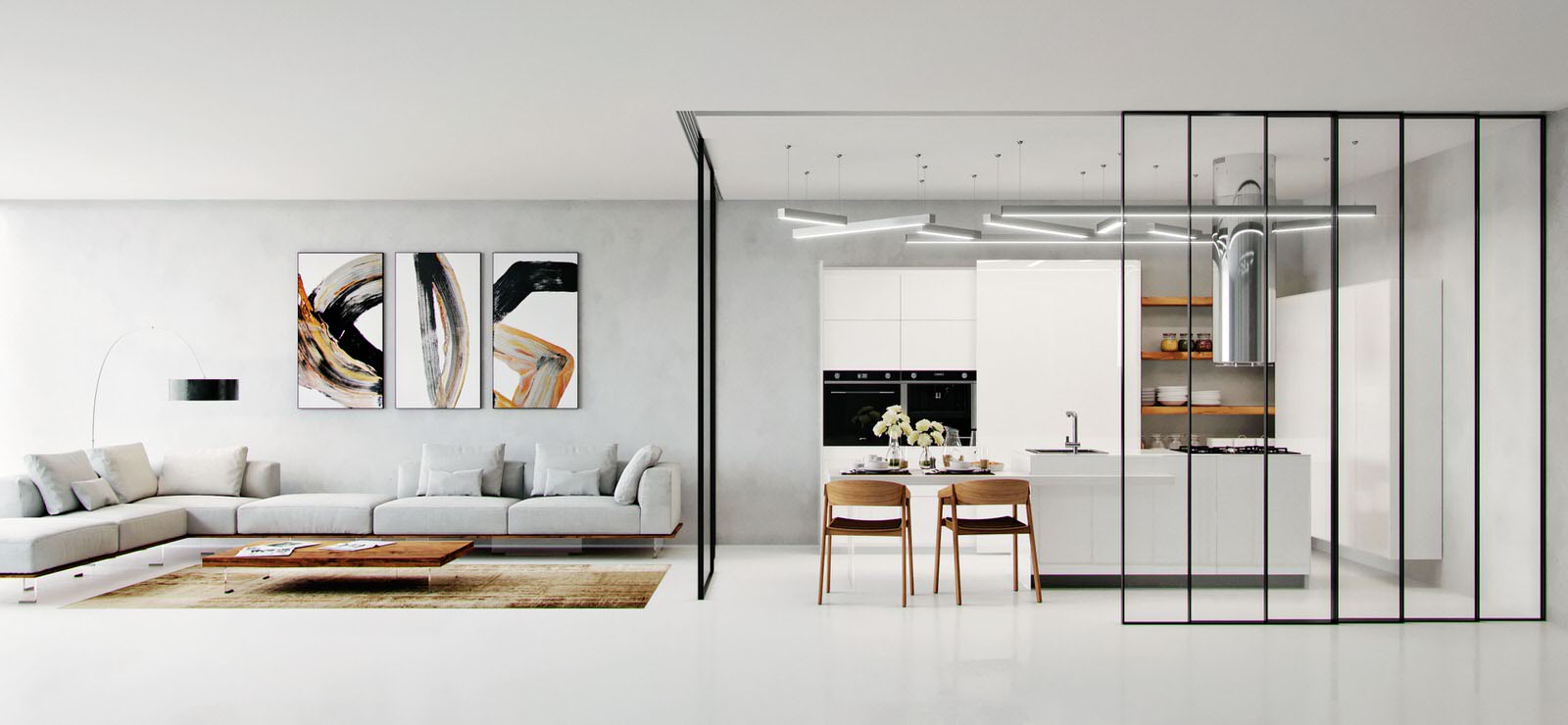 Стеклянная перегородка Rima от Pavetra