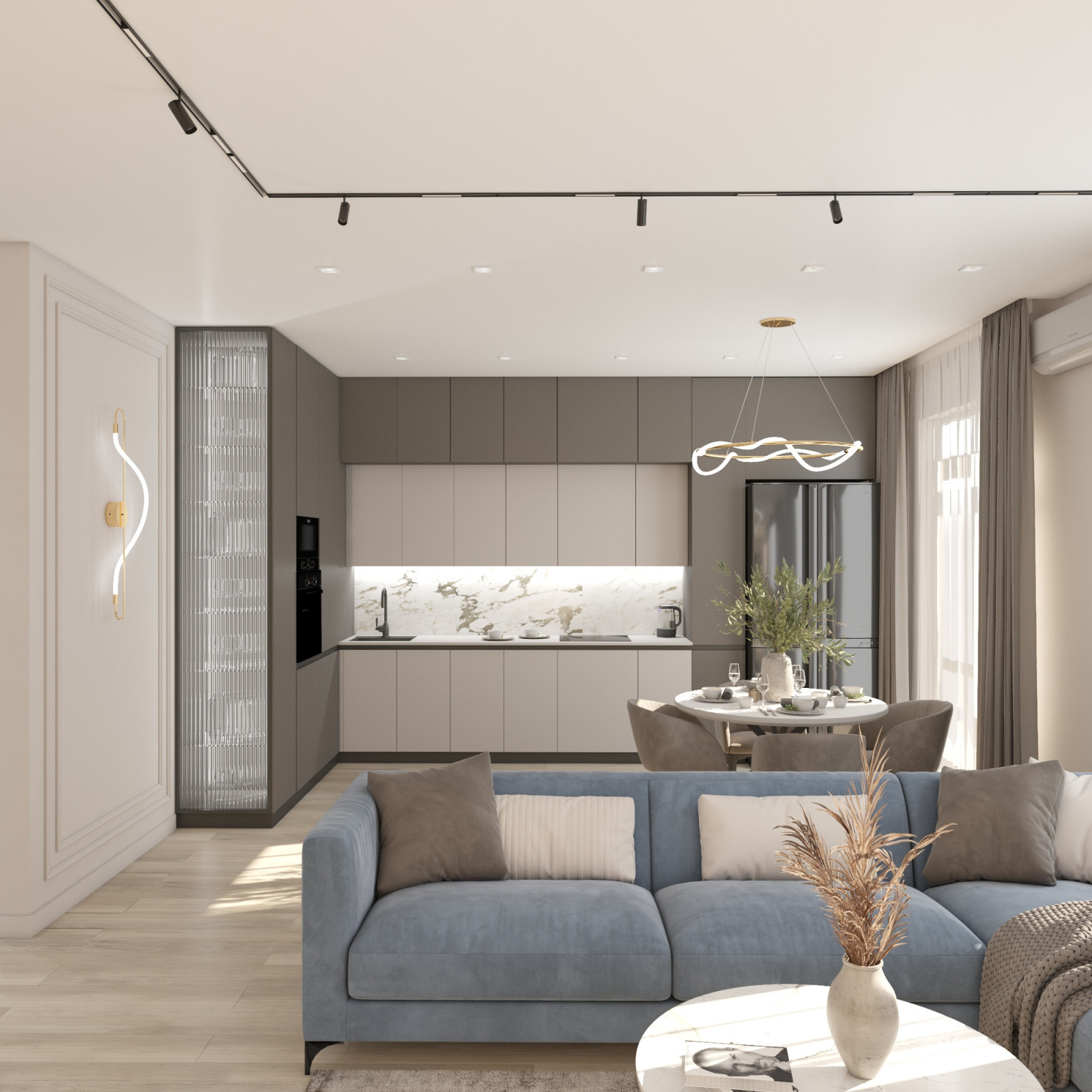 Обложка проекта: 3-х комнатная квартира в ЖК " Новоостровский"