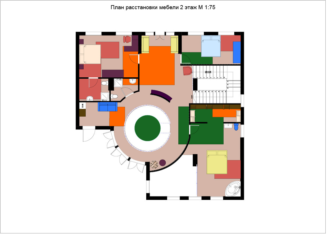 Дизайн-проект загородного дома "Головоломки" для художника