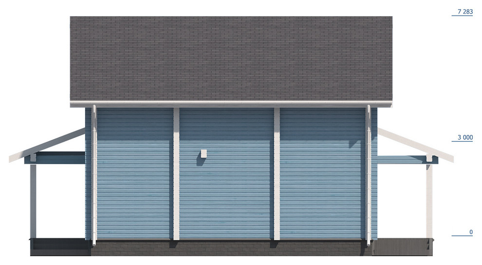 Обложка проекта: Дом из профилированного бруса "Радонеж"