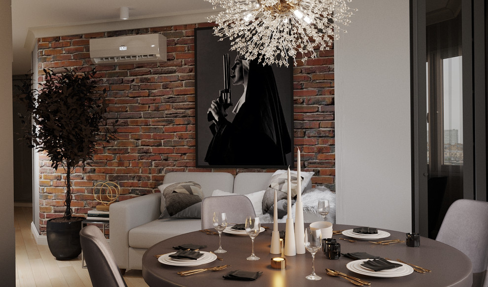 Обложка проекта: Кухня-гостинная