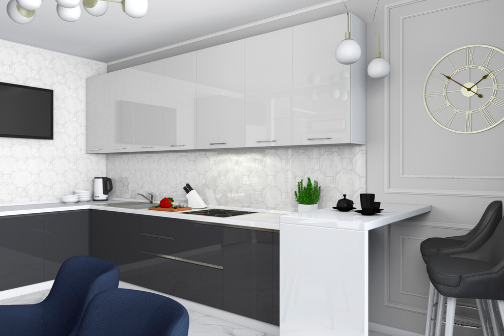 Дизайн интерьера трехкомнатной квартиры в ЖК "Граф Орлов"