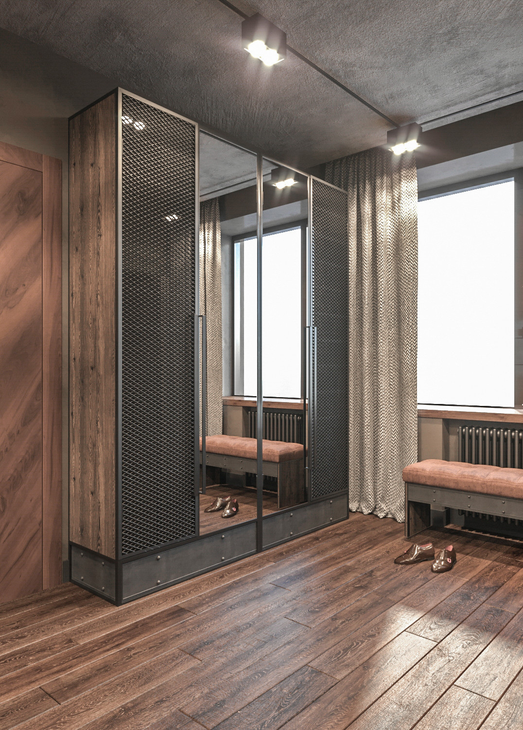 Дом в стиле яркое шале. Холл