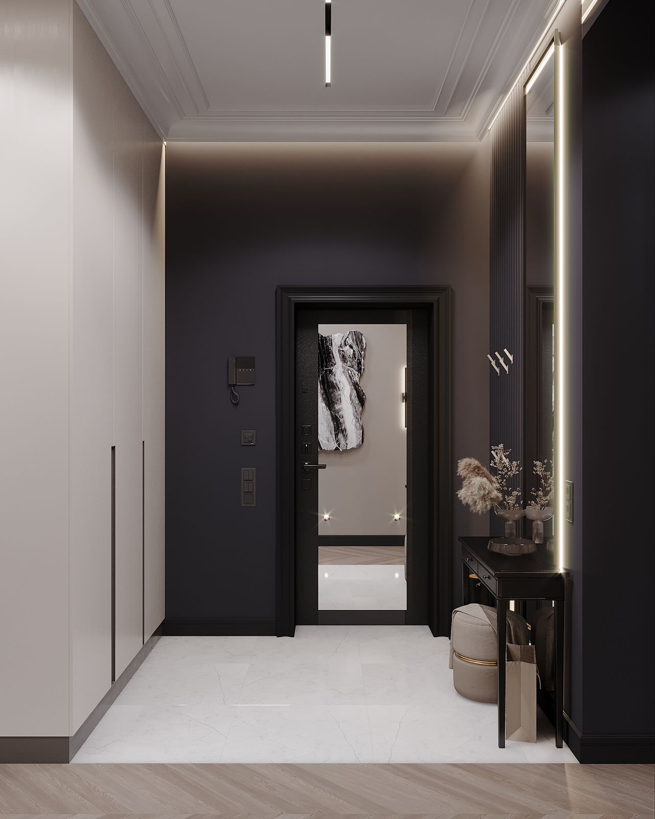 Обложка проекта: Дизайн Проект квартиры в ЖК Серебряный Парк