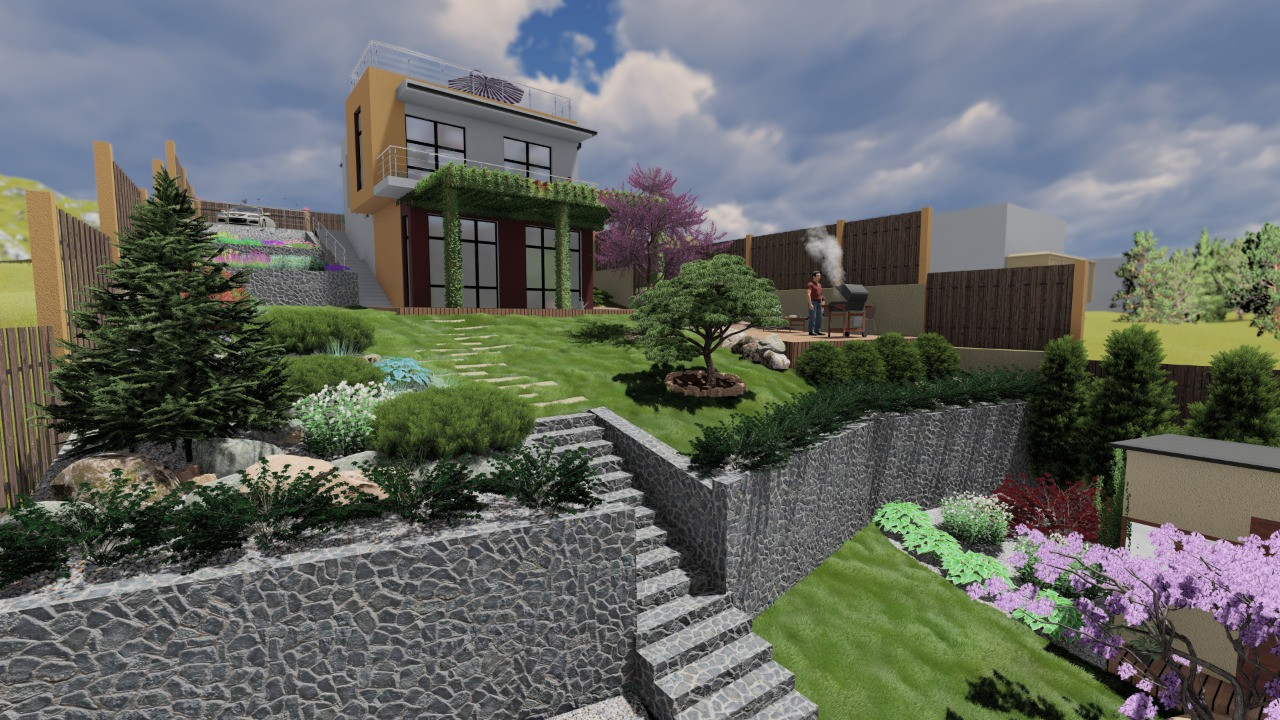 Обложка проекта: Ландшафтный дизайн Абрау-Дюрсо