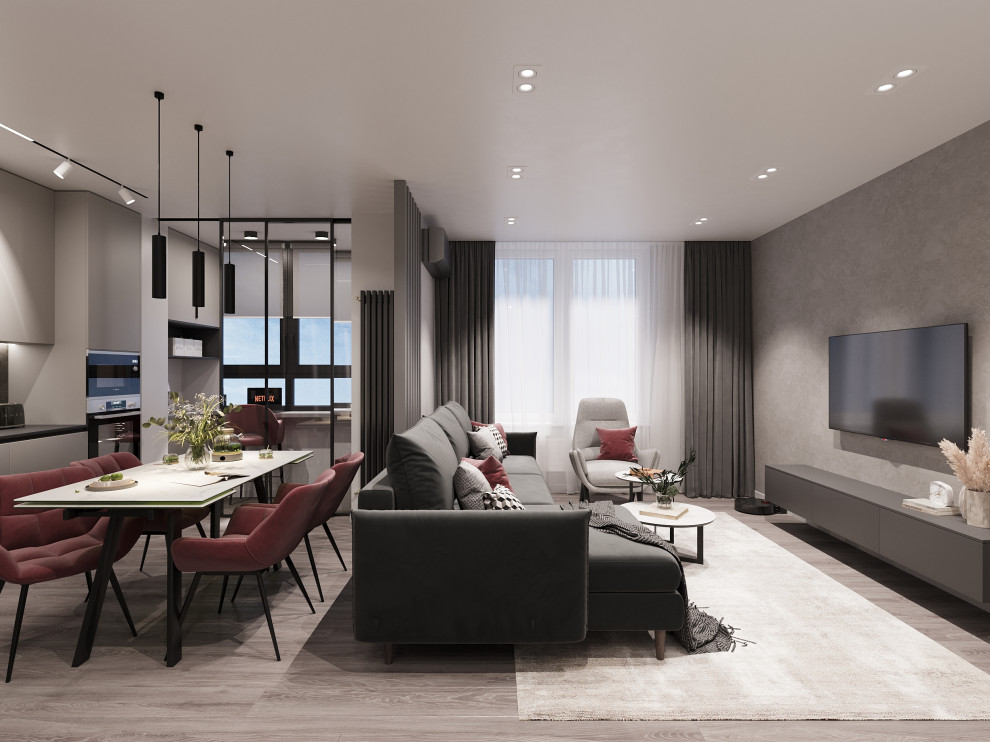 Дизайн-проект 2-х комнатной квартиры в сдержанном стиле