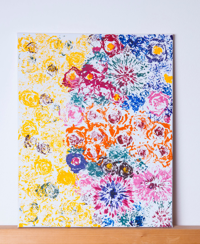 DIY: Рисуем картины бутонами цветов