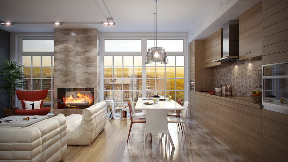 Дизайн интерьера квартиры "Яркий постмодерн"