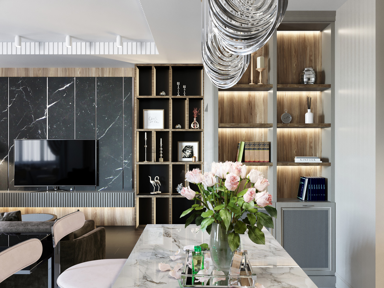 кухня-гостиная в частном доме в г. Чебоксары