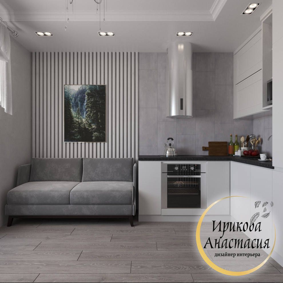 Обложка проекта: Кухня-гостиная, г.Домодедово