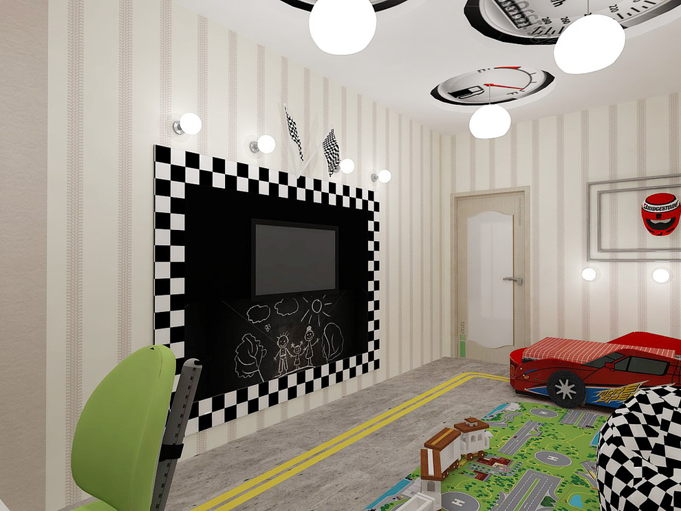 Детская комната для маленького гонщика