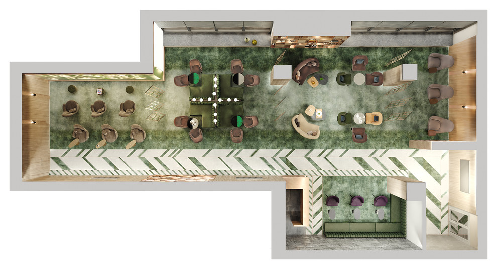 Бизнес-зал для S7 Airlines в Новосибирске