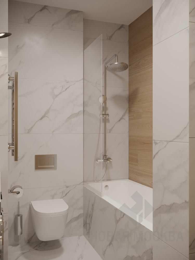 Дизайн-проект 2-комнатной квартиры 65 кв.м в ЖК «Лучи»