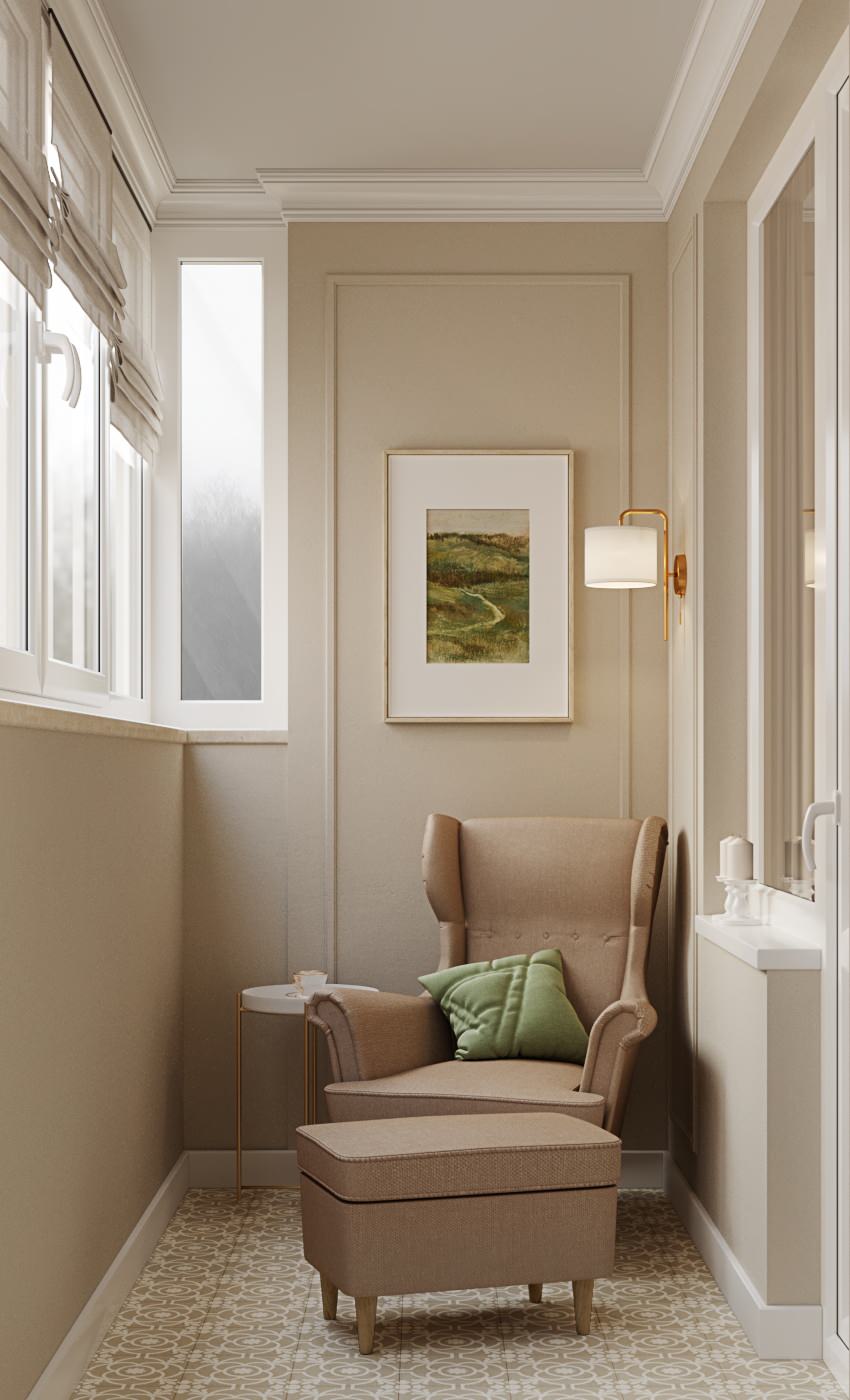 Обложка проекта: Квартира с камином. ЖК ""Лесная поляна" 69кв.м