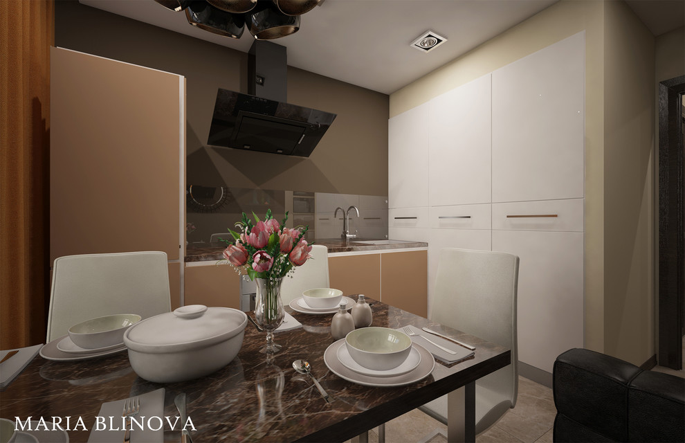 Дизайн-проект однокомнатной квартиры в ЖК Волжская Гавань в стиле минимализм