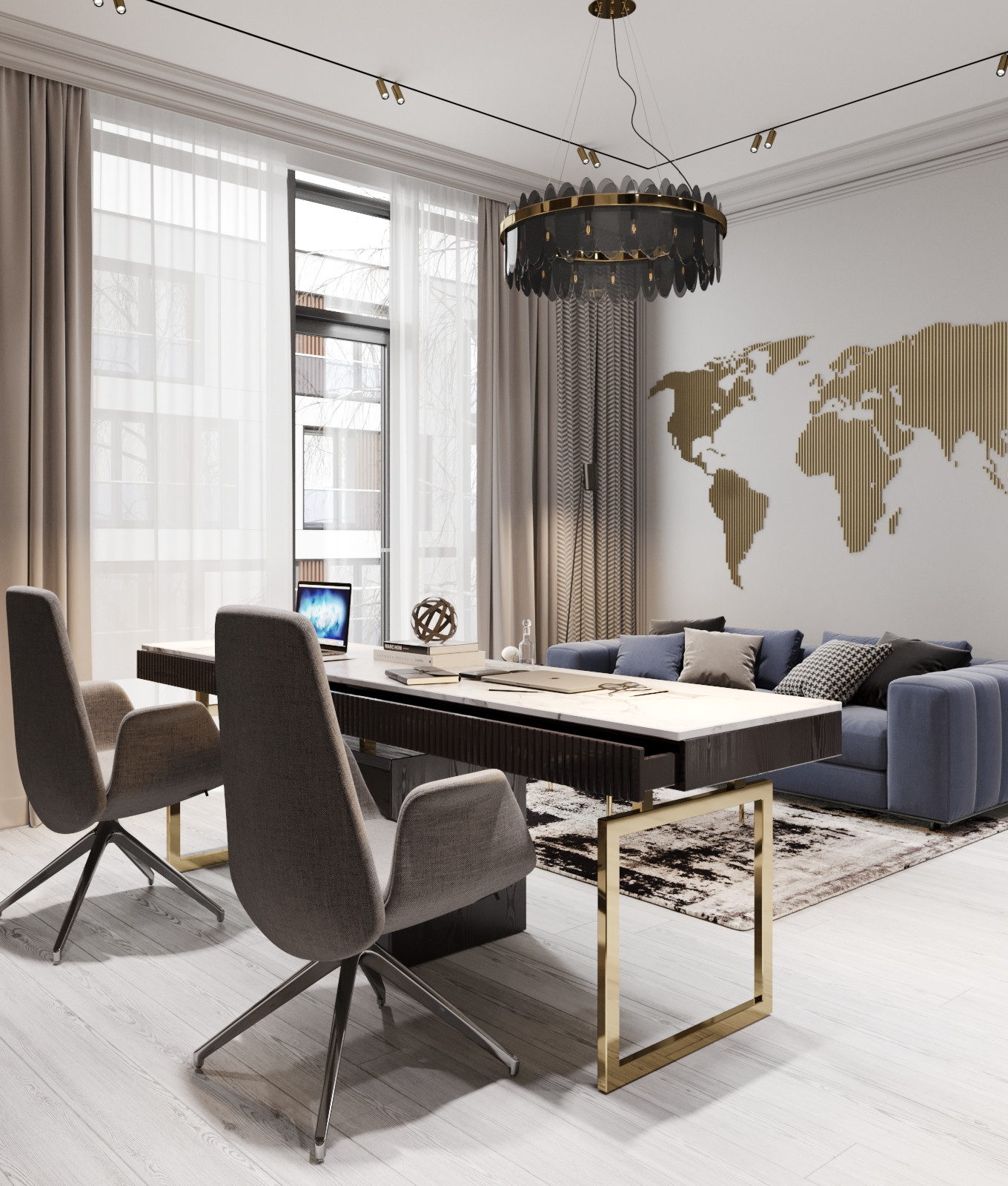 Роскошь и стиль: интерьер таунхауса в ЖК Park Fonte