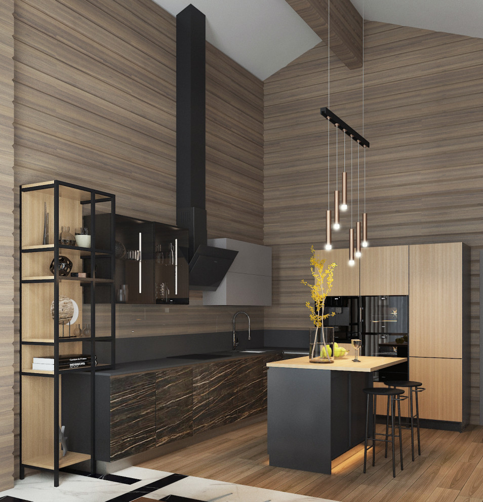 Интерьер дома из бруса