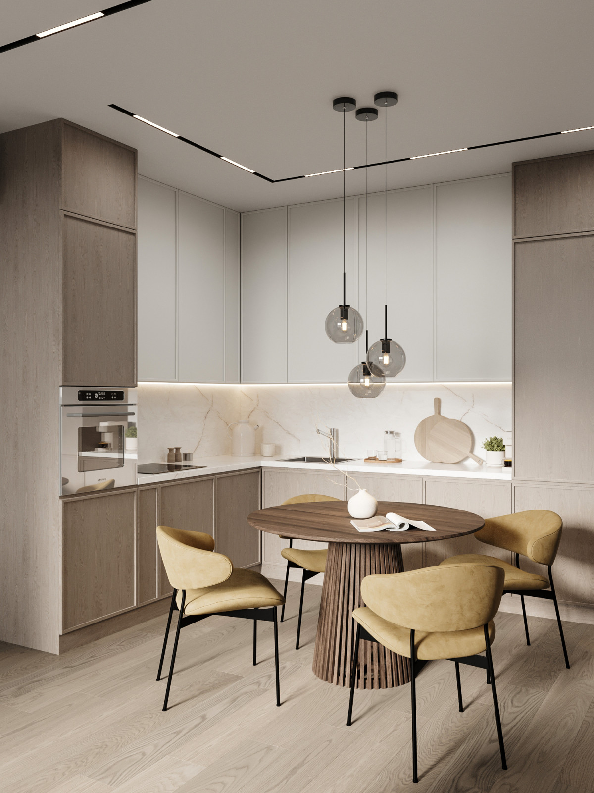 Современный проект квартиры 73 м² в ЖК на Причальном