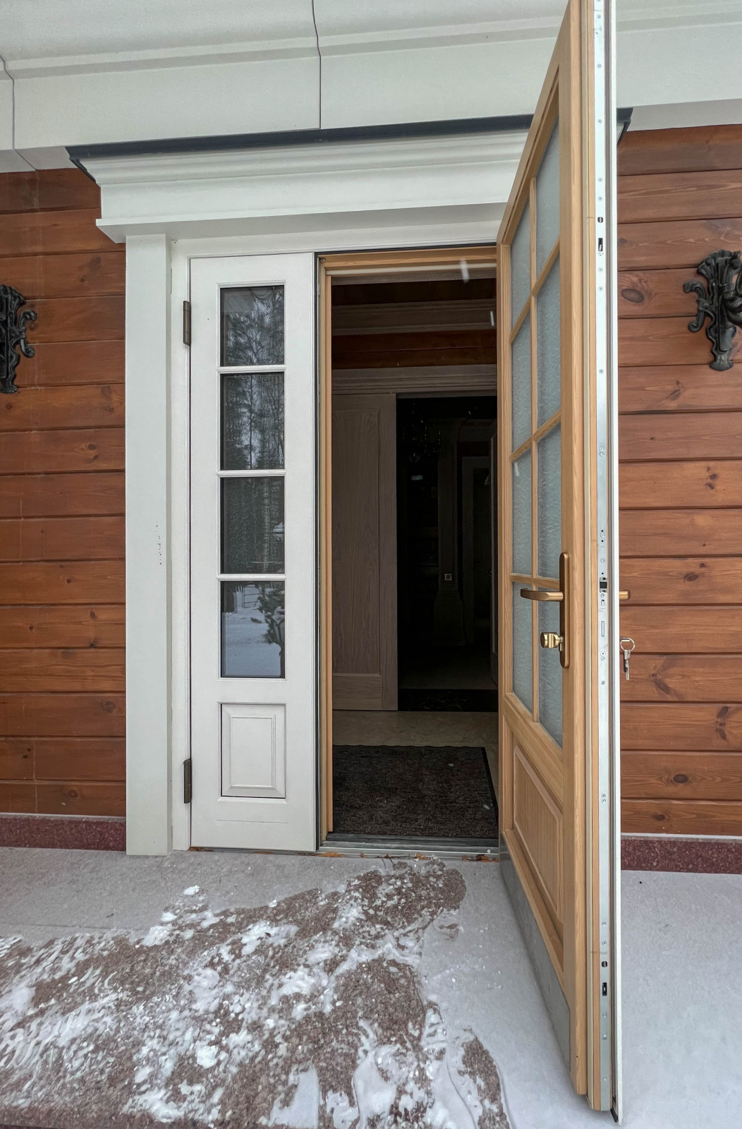 Особняк и Баня в русском стиле с витражом Тиффани