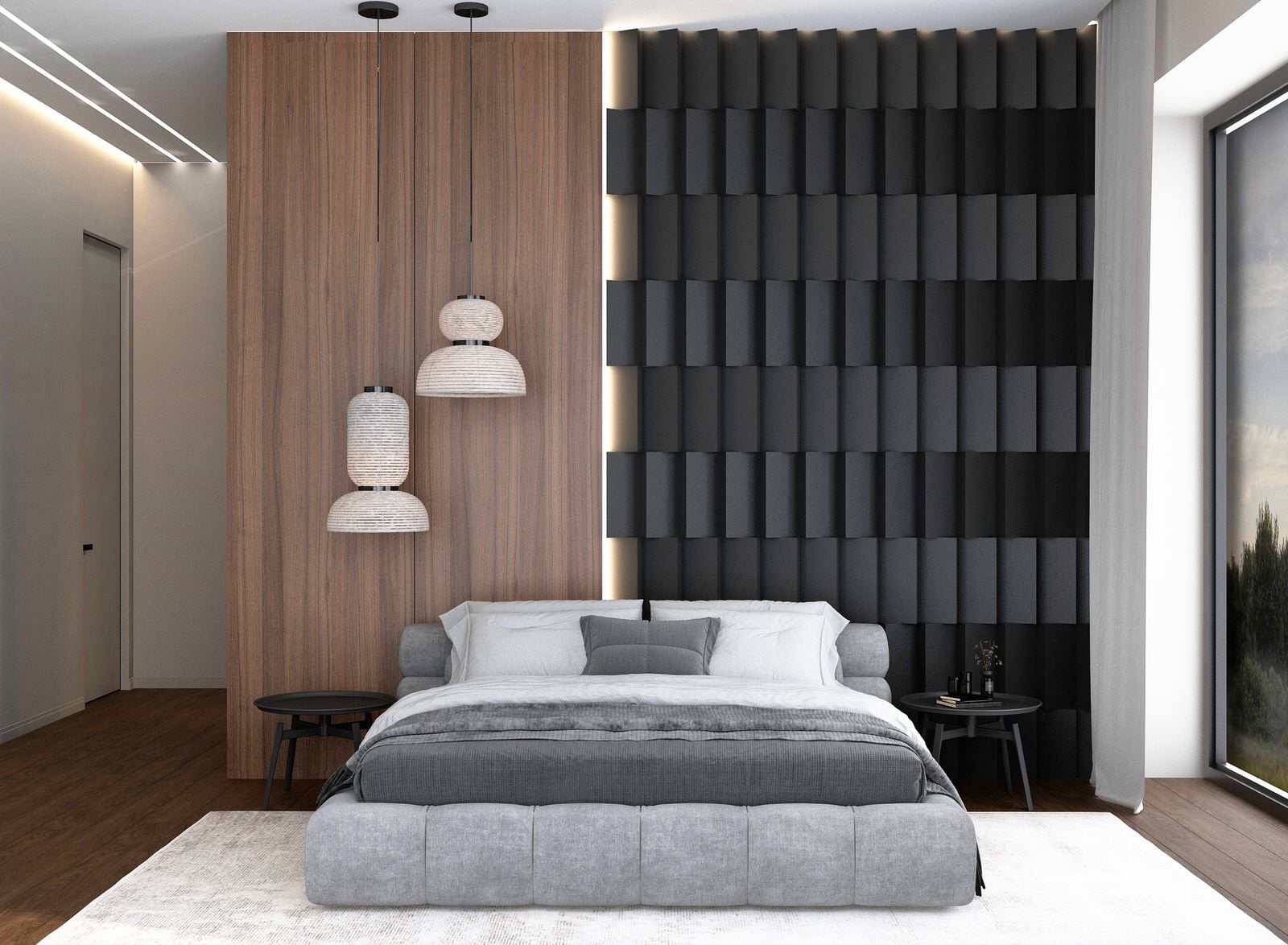 Обложка проекта: Мастер - спальня в загородном доме