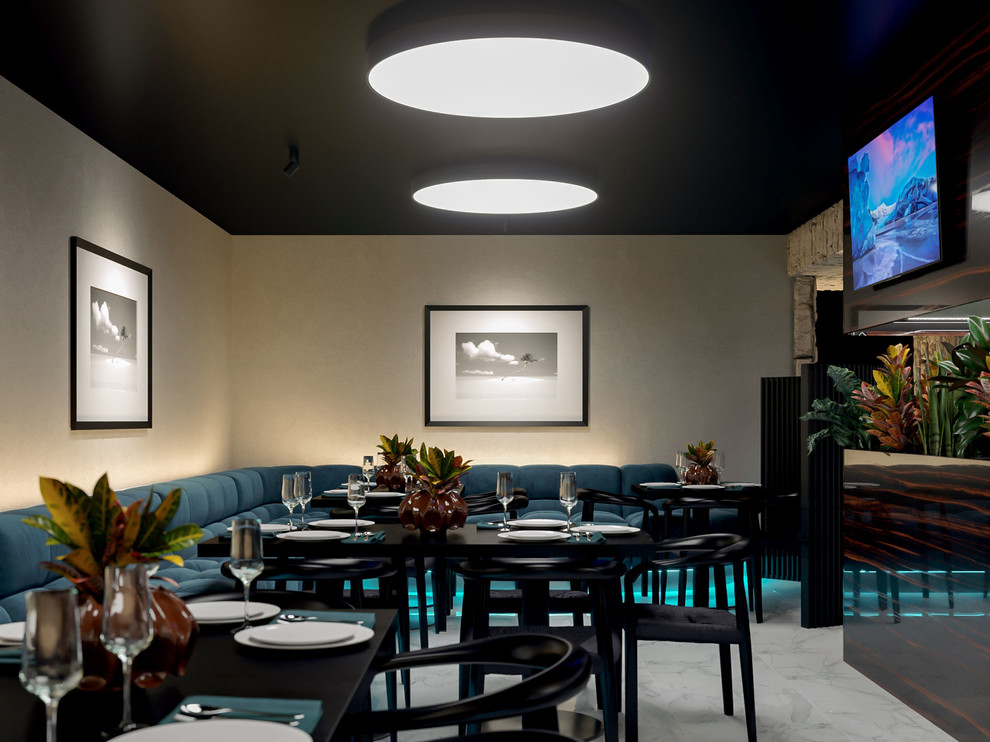 Дизайн интерьера квартиры, кафе "Бора-Бора"