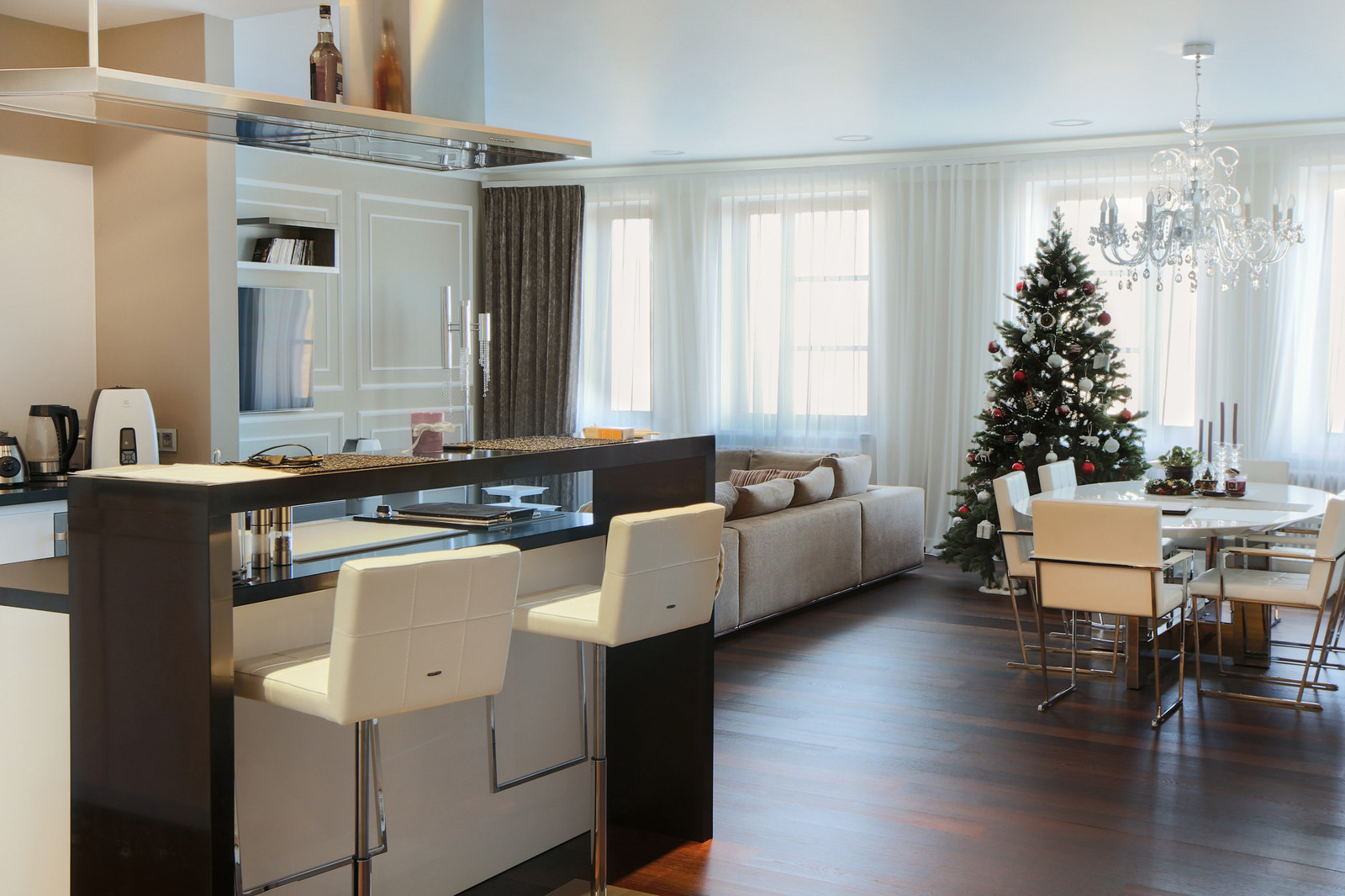 Квартира в стиле современной классики 195м2