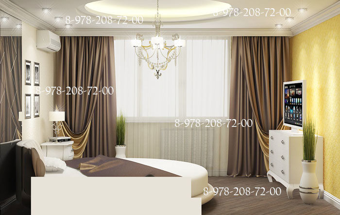 Спальня - Круглая кровать