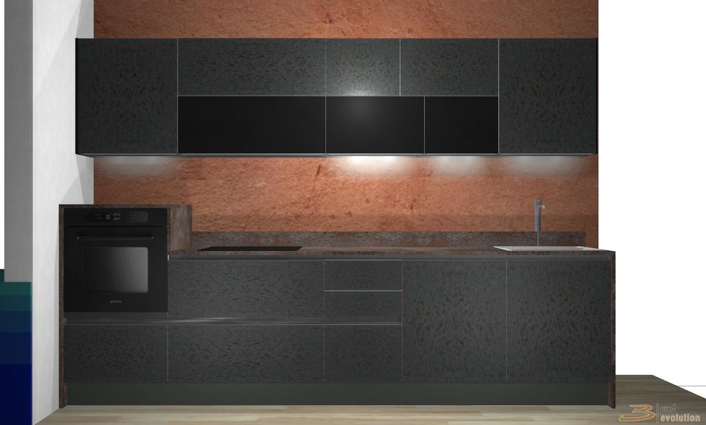 Новый образец кухни из керамики для салона. Модель Bijou