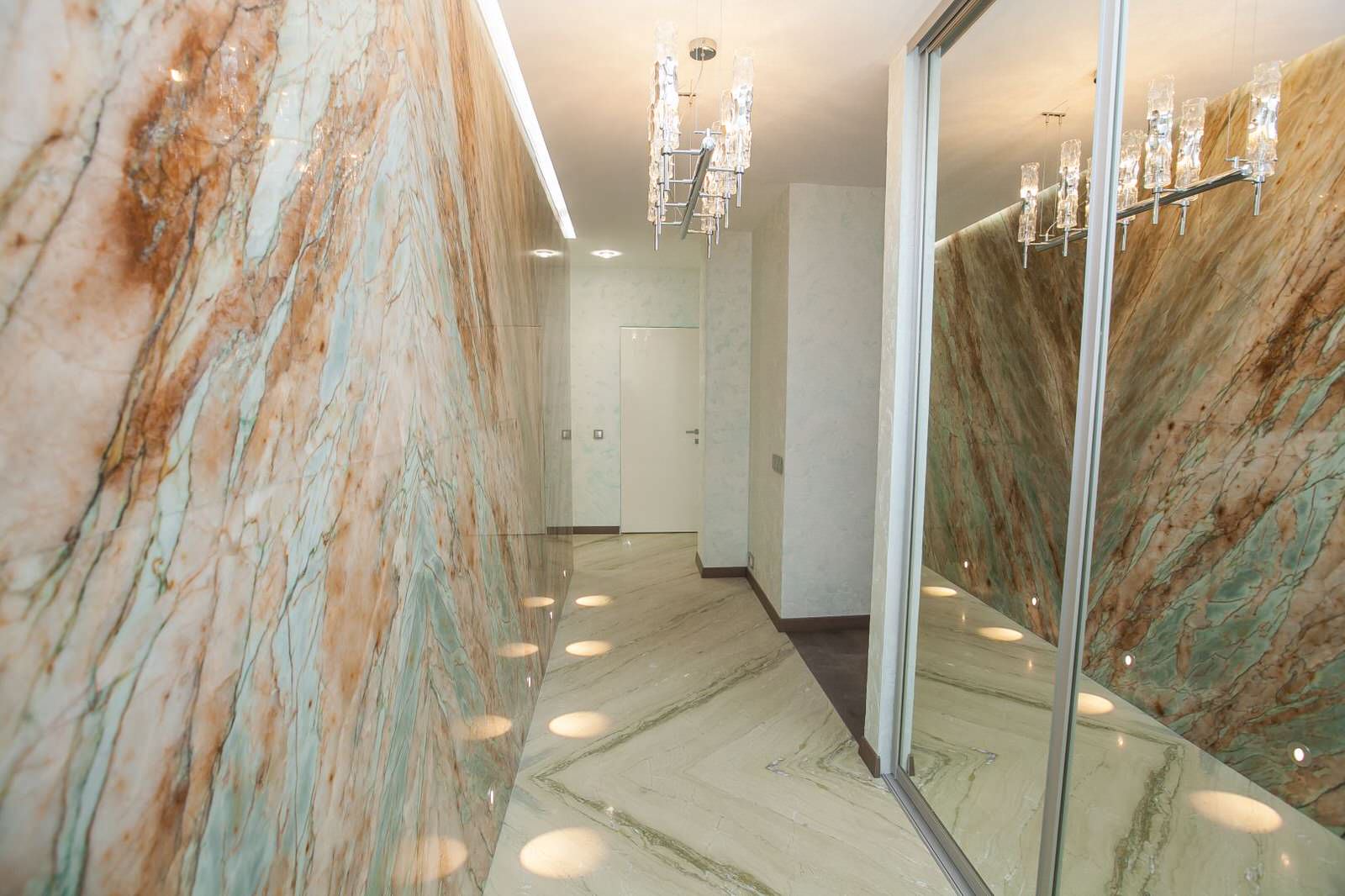 Обложка проекта: Кварцит и мрамор. Облицовка стен и полов.