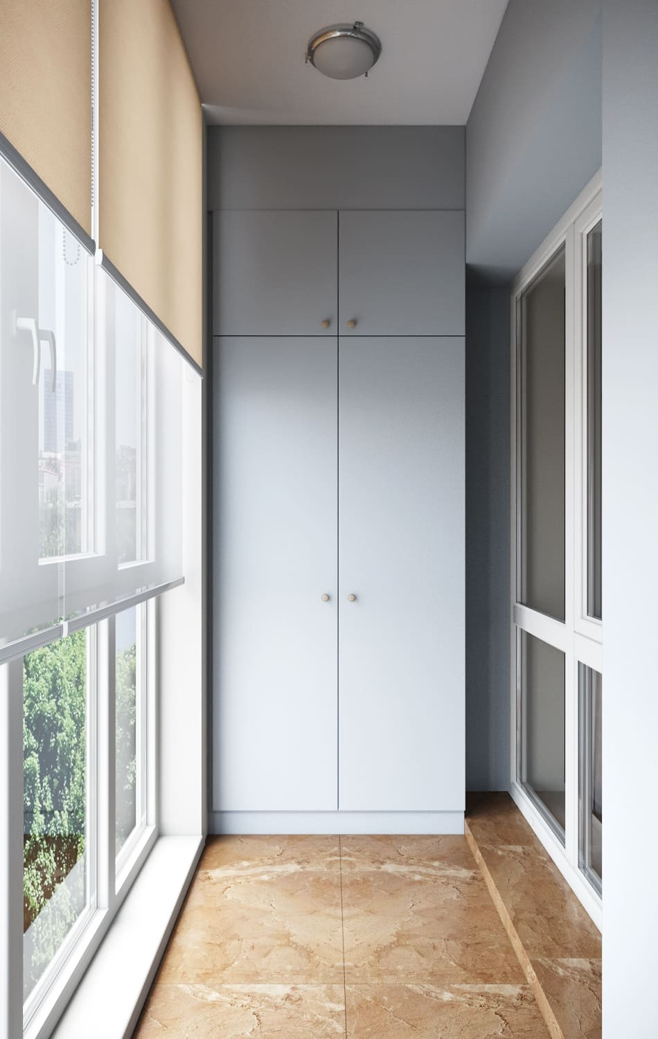 Квартира в голубых оттенках