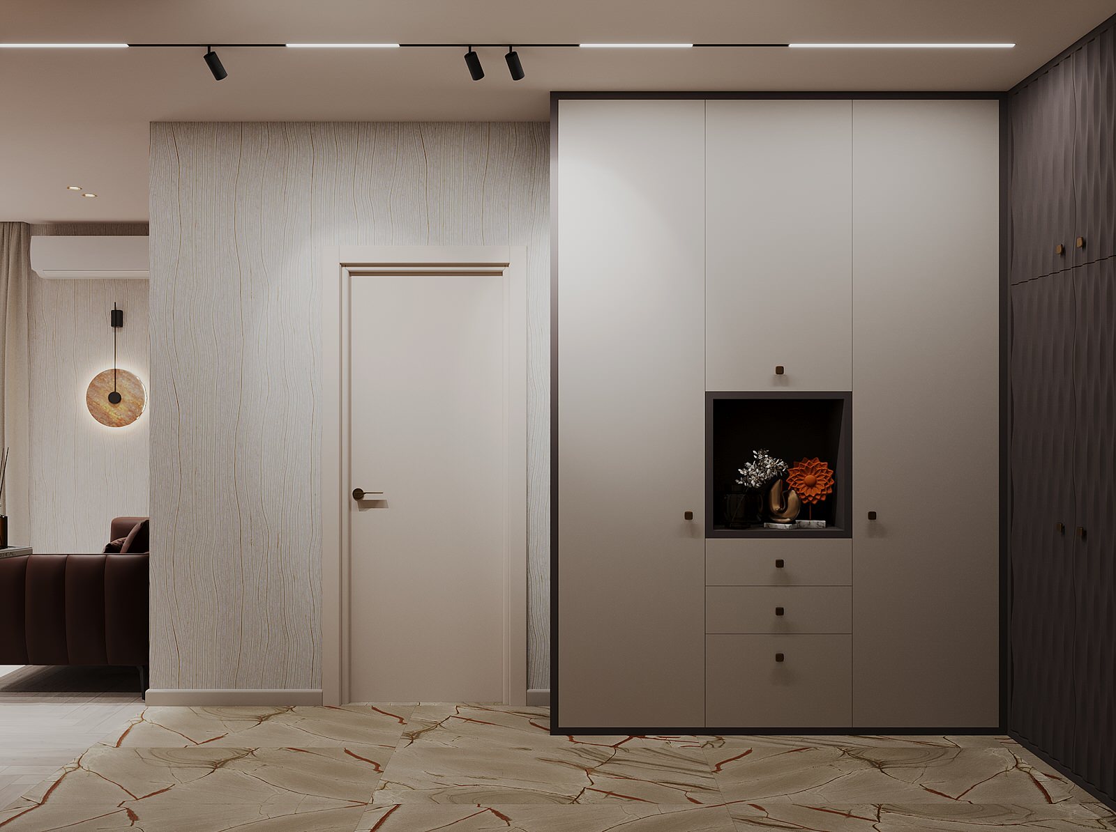 Интерьер 4-ёх комнатной квартиры_ "ПРИТЯЖЕНИЕ МАГМЫ"