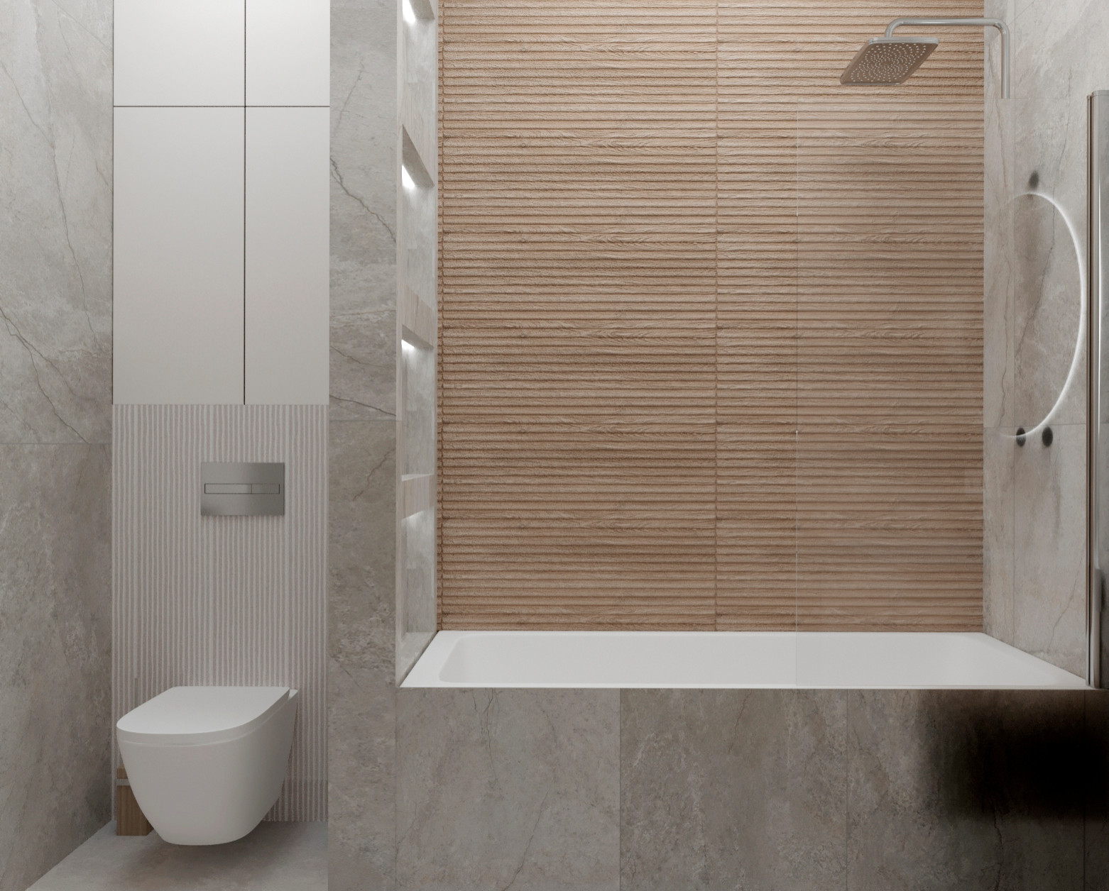 "Расправив крылья". Дизайн 3х - комнатной квартиры в стиле минимализм.