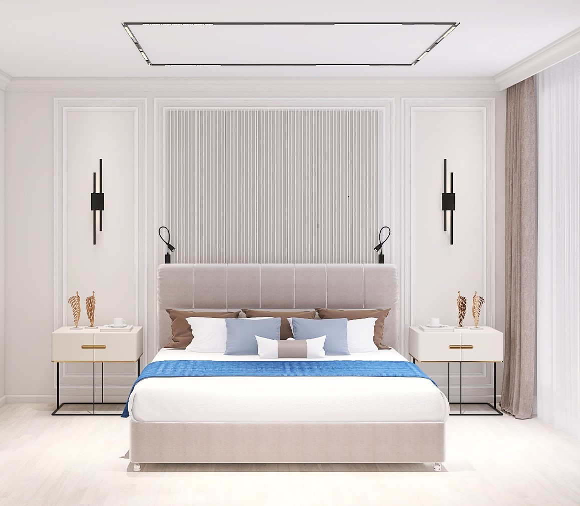 Обложка проекта: 3-х комнатная квартира 90 м2 для семьи с двумя детьми в современном стиле