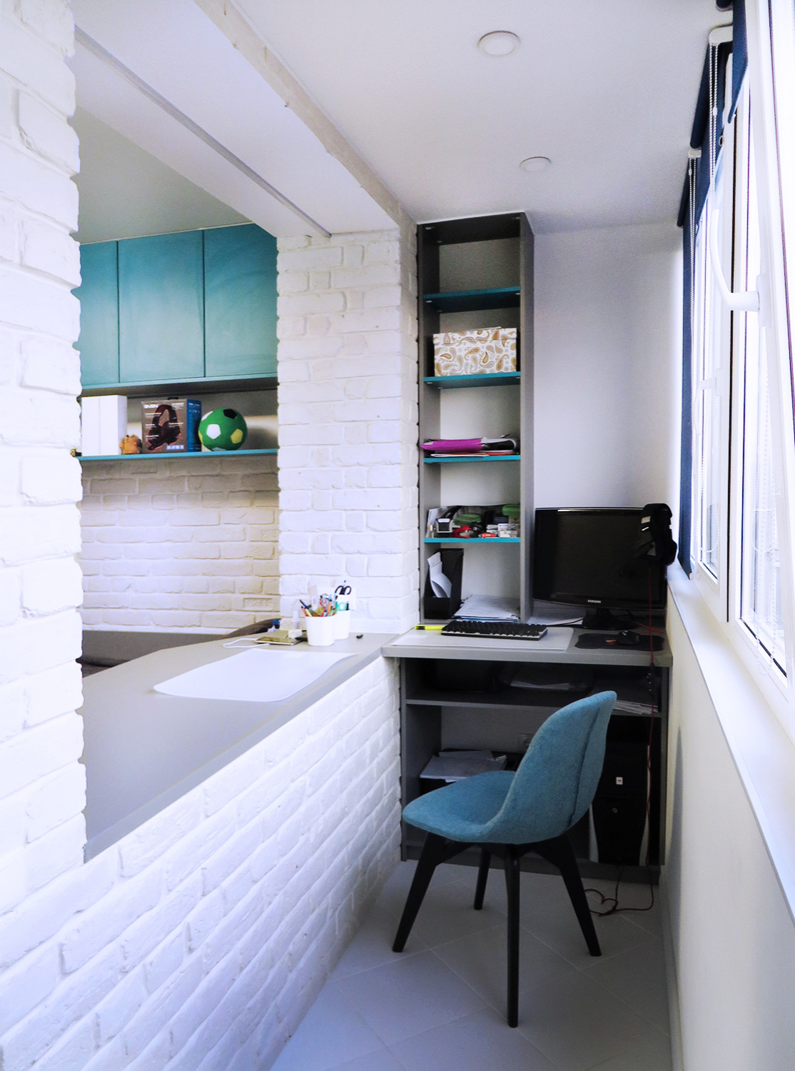 Небольшая квартира с большим количеством мест хранения