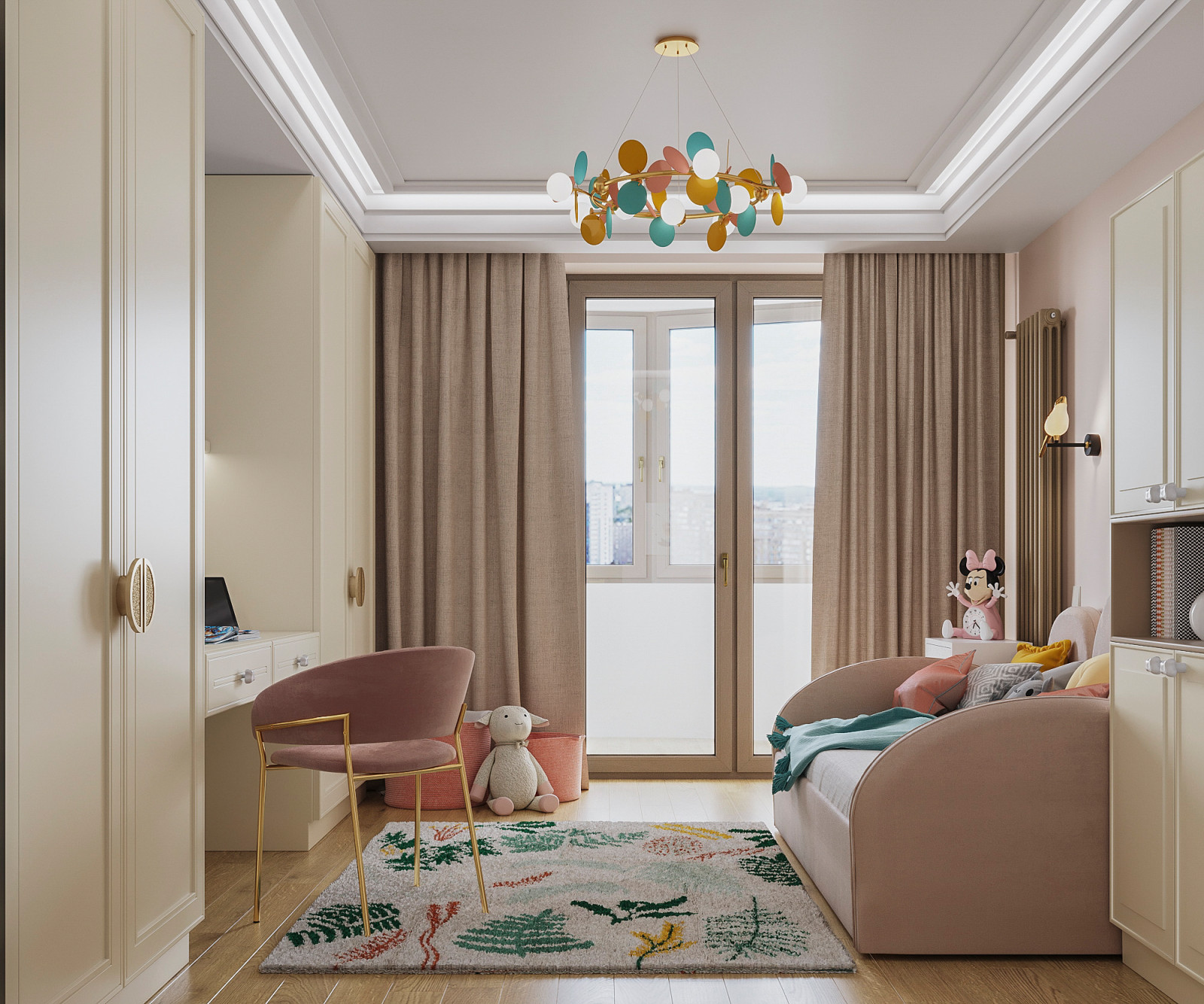 Кашемир беж. Квартира 130 кв.м. на Зоологической ул.