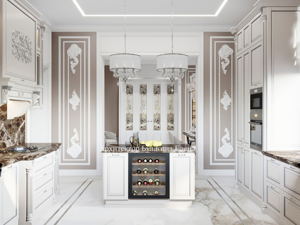 Кухня-столовая с загородном доме