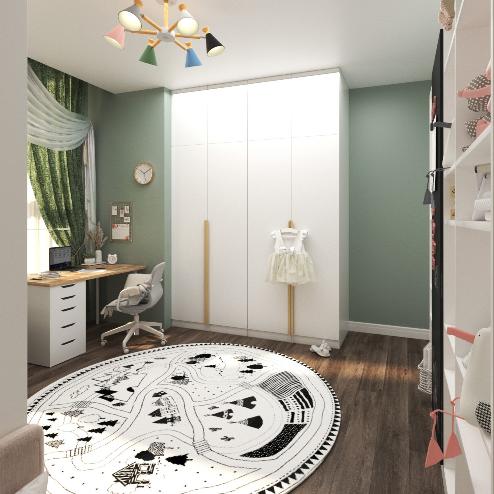 Яркий интерьер таунхауса