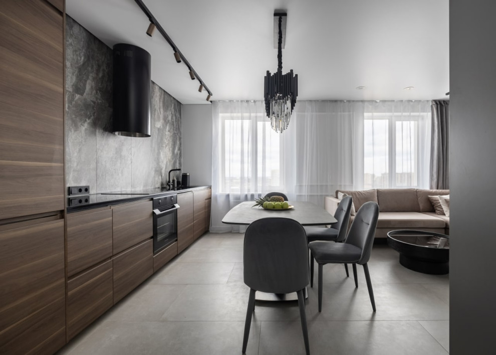 Квартира в серых тонах