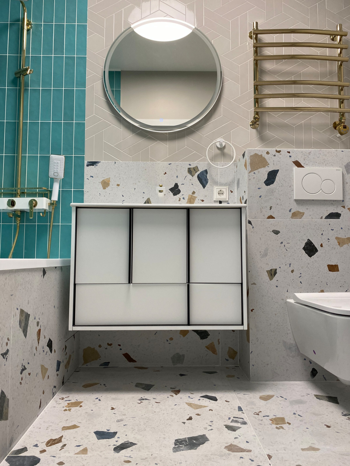 Обложка проекта: Совмещенный санузел под ключ