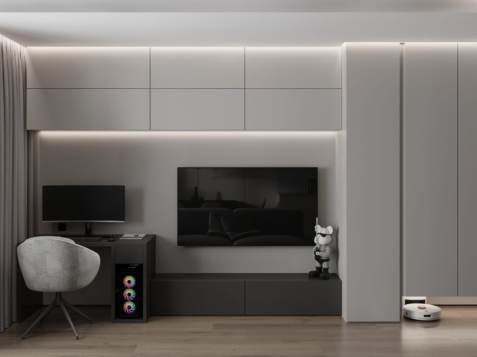 Студия в стиле минимализм ЖК Дом на Анри