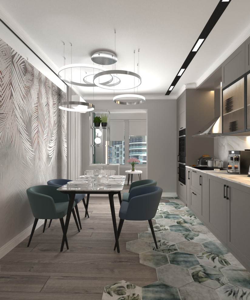 Трехкомнатная квартира в современном стиле в г. Новороссийск