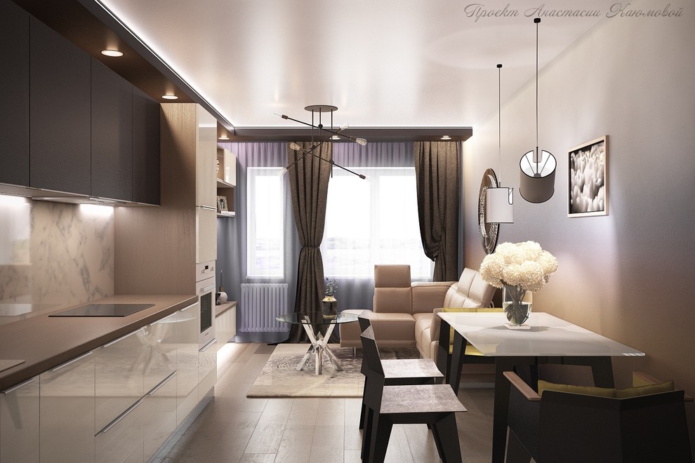 Кухня-гостиная для молодой семьи