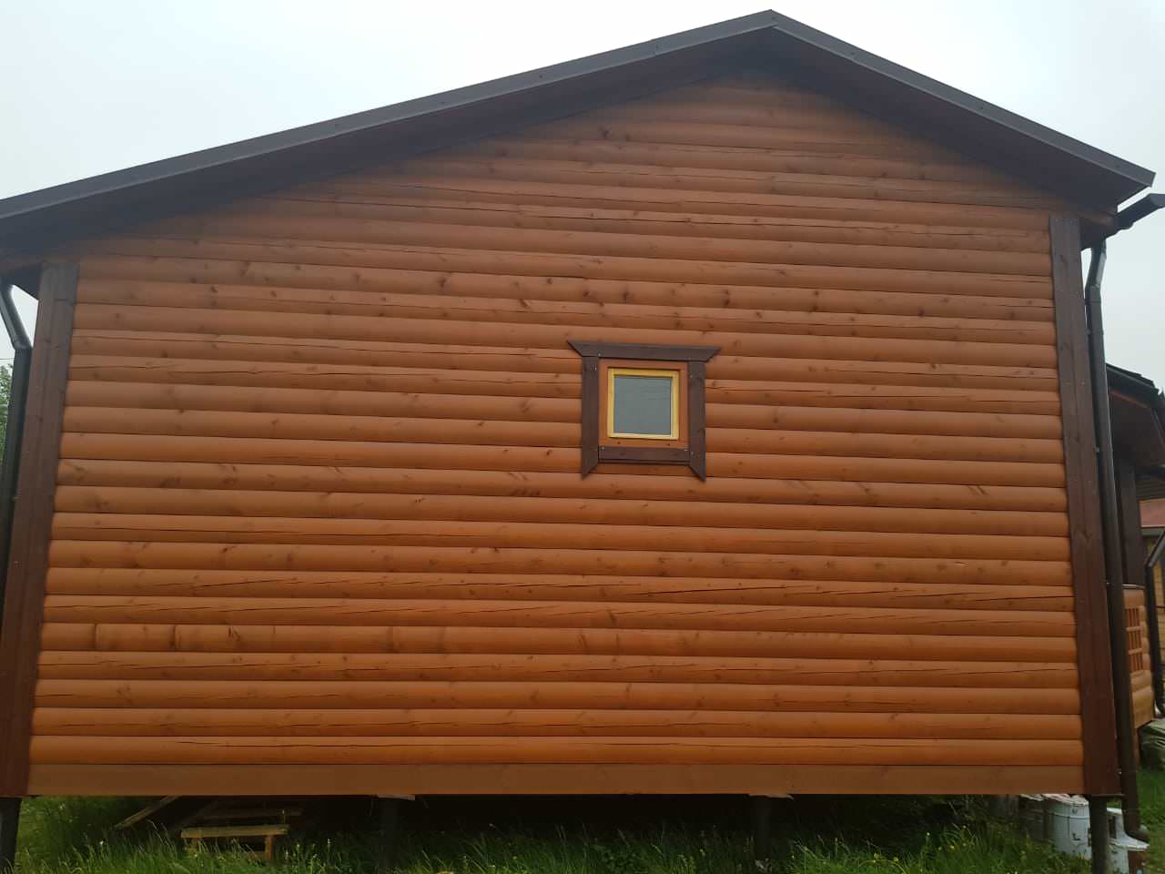 Покраска дома в д.Ваганово