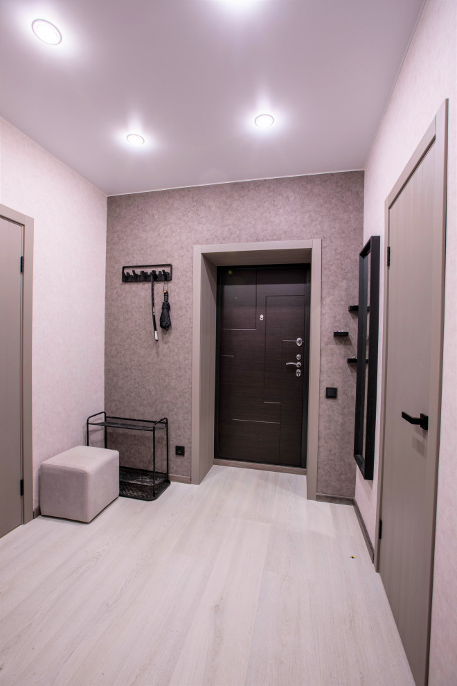 Дизайн - проект однокомнатной квартиры для молодой пары. Фотографии реализации.