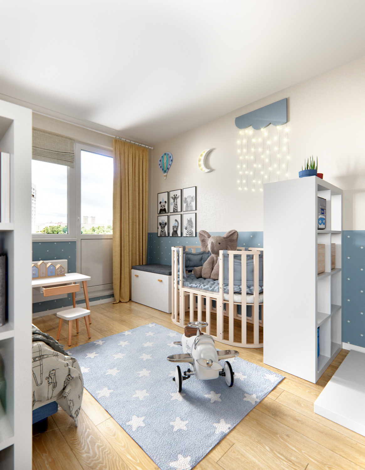 Комната для двух братьев 10 лет и 4 года