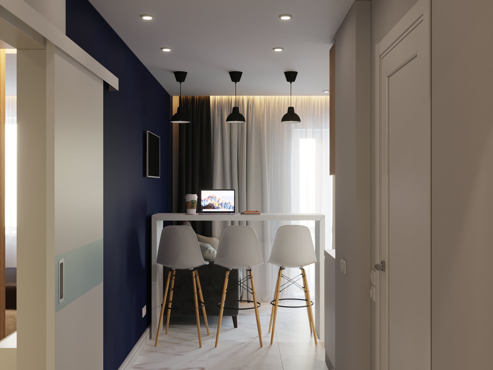 Дизайн-проект 1 комнотной квартиры